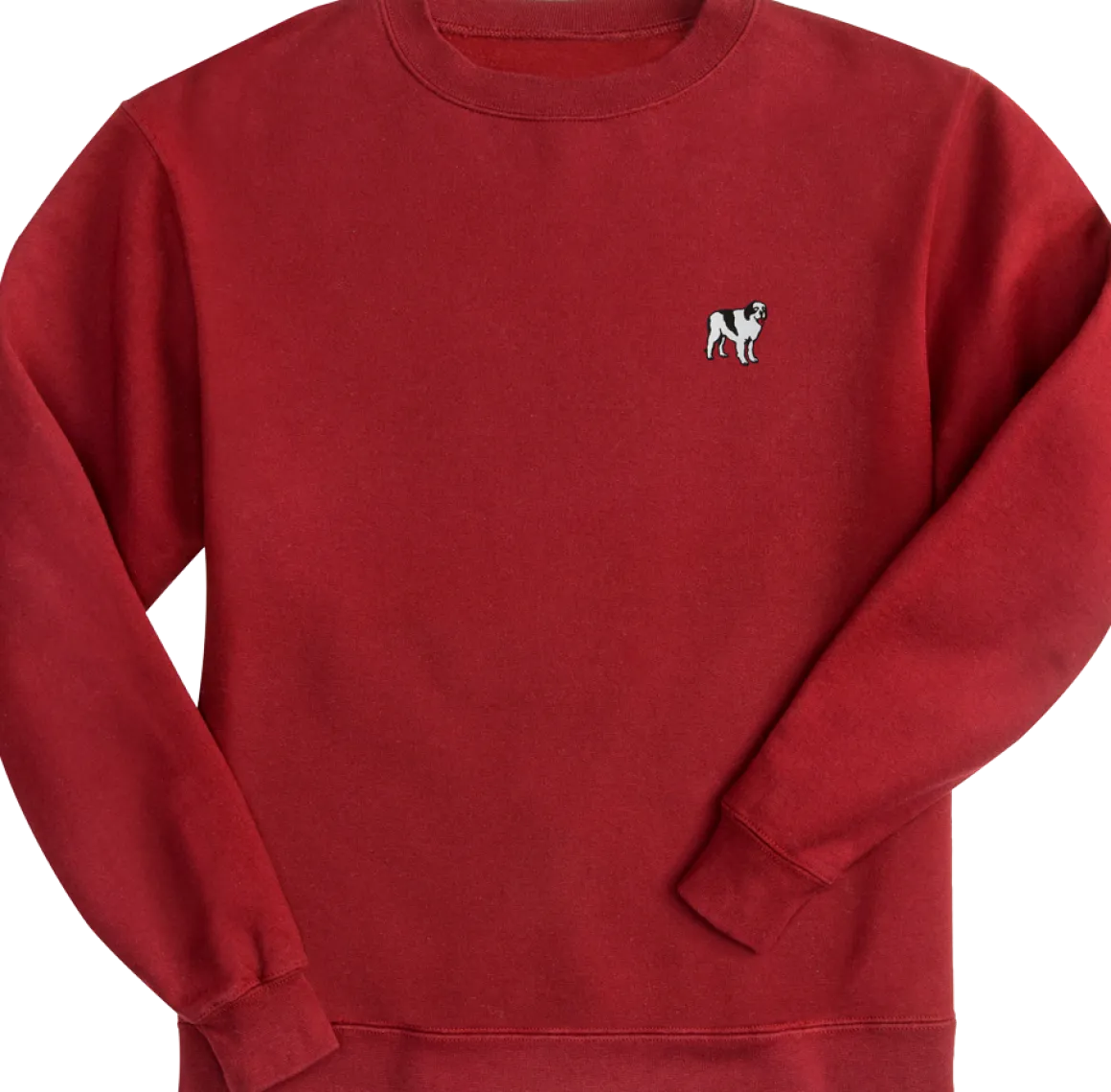 Big Dogs French Terry Fleece Embroidered Crew