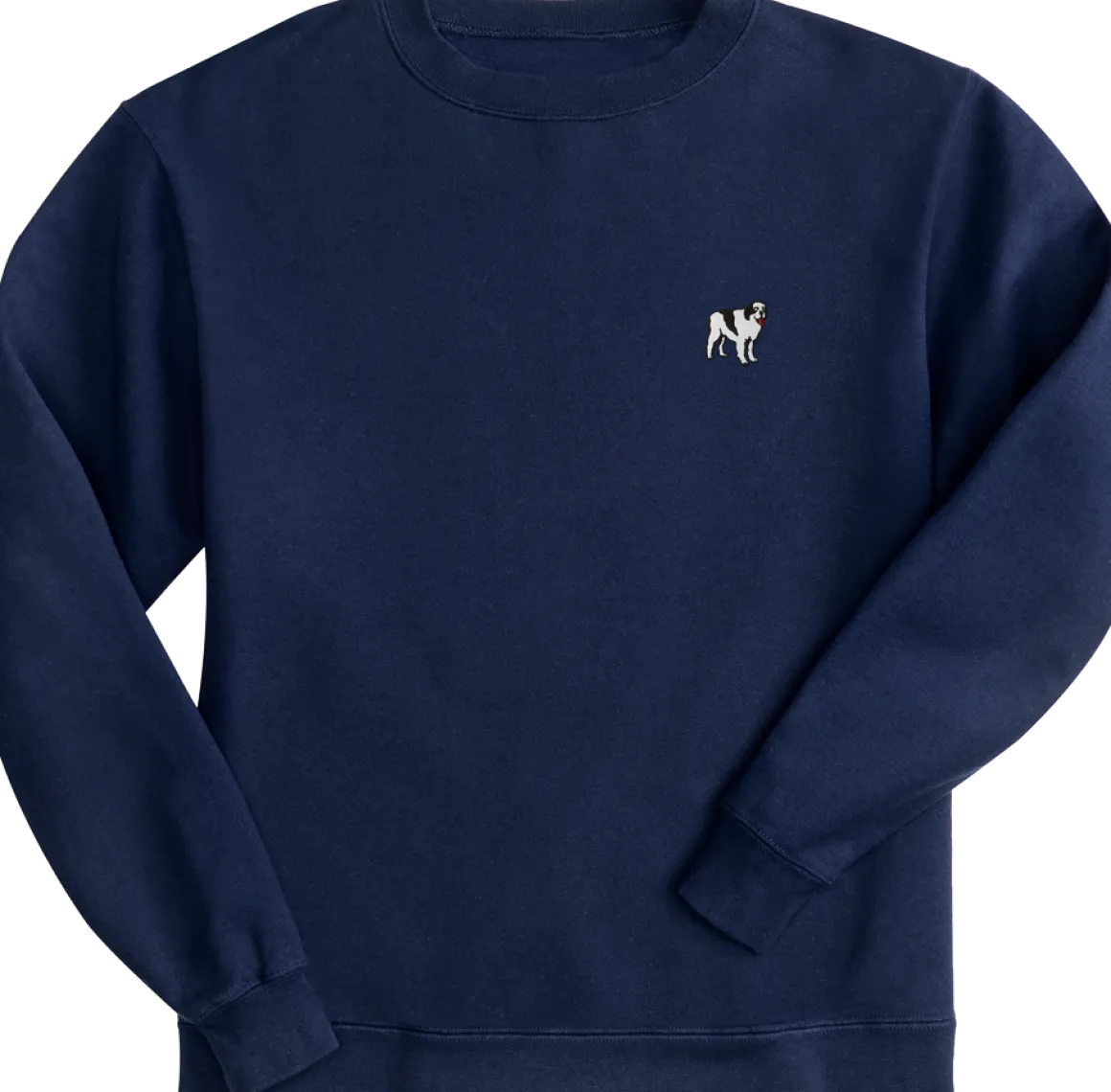 Big Dogs French Terry Fleece Embroidered Crew