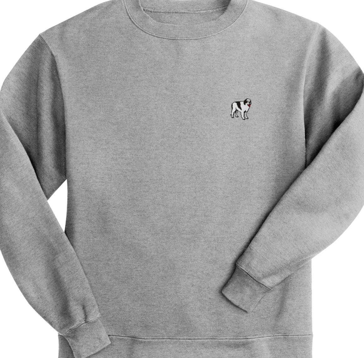 Big Dogs French Terry Fleece Embroidered Crew